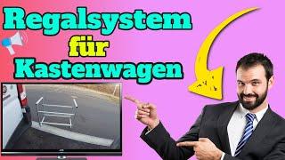 Regalsystem für Kastenwagen Camper Van und Wohnmobile Kastenwagenreisen