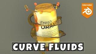 Curve Fluids - Generate Realtime Procedural Liquid Simulations in Blender