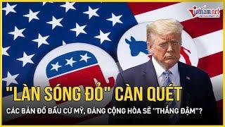 "Làn sóng đỏ" càn quét các bản đồ bầu cử Mỹ, đảng Cộng hòa "thắng đậm"? | Báo VietNamNet