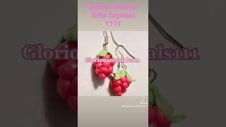 Raspberry Burst Cute Hypoallergenic Earrings