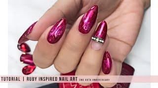 TUTORIAL | RUBY INSPIRED NAIL ART- CND 40th Anniversary