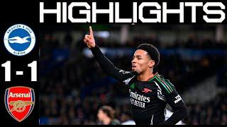 Ethan Nwaneri Goal | Brighton vs Arsenal 1-1 Highlights | Premier League 2024/25