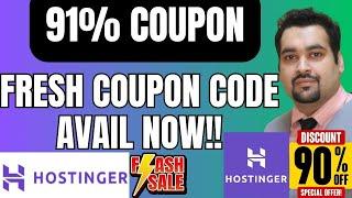 Hostinger Coupon Code 2024 - 91% Discount Coupon Deals