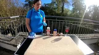 Stain removal demo By Happy Clean Ireland