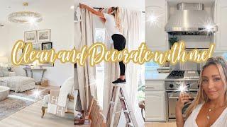 *NEW* CLEANING MOTIVATION 2024 //RE-DECORATING,  DEEP CLEAN WITH ME LIVING ROOM + KITCHEN