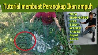 Gila! Langsung Dites, Begini Cara Membuat perangkap ikan fish trap