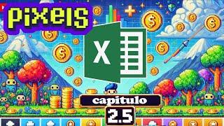 Estrategia para Pixels NFT 2.5:  Descarga el Primer Excel para Ganar Más Coins y Subir Skills