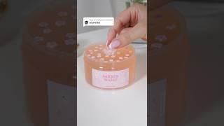 Clear slimes are so gorgeous Sakura water smals insane  so fresh, floral scant  I’m obsessed!