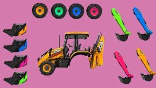 Correctly Correctly Guess The JCB All Part | (JCB Wheel ) Editing Game With Narsa Funny Beast