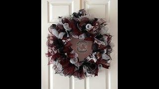 DIY Collegiate Wreath Tutorial