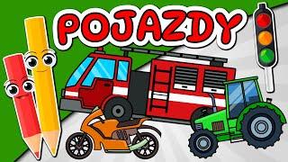  POJAZDY DLA DZIECI  Film edukacyjny dla dzieci z Kredką