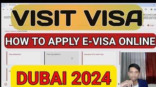 How to Apply Visit Visa for Dubai Online 2024 | UAE E-Visa | Tourist Visa