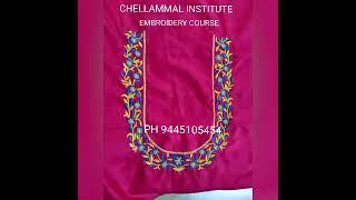 MACHINE EMBROIDERY ,HAND &AARI EMBROIDERY COURSE BEST CHELLAMMAL INSTITUTE MADURAI-9445105454