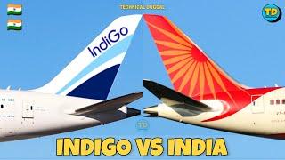 Indigo Vs Air India Comparison 2023!  Vs 