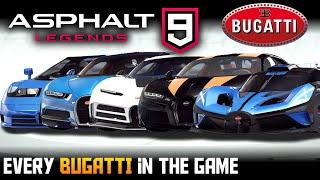 Asphalt 9: Full Bugatti Showcase (Every Car in-game)