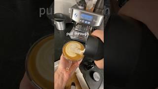 How to pour a Rosetta #latteart #coffee #shorts