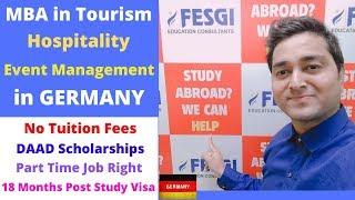 MBA/Masters in Tourism, Hospitality & Event management in Germany – No Tuition Fees & Bright Future