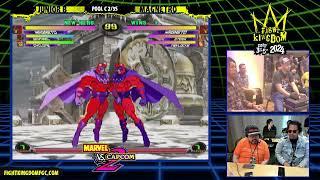 MvC2 @ Fight Kingdom 2024 Day 2 POOLS: Pool C - Junior B (Mag/Sent/Cyke) vs Magnetro (MSP) 2/3