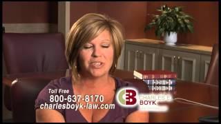 Aimee's experience with personal injury lawyer Charles Boyk