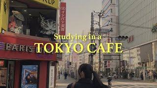 tokyo vlog | studying in a cozy shinjuku cafe