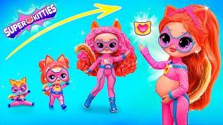 SuperKitties Growing up / 30 DIYs for Dolls LOL OMG