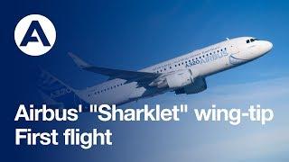 A milestone first flight for Airbus Sharklets