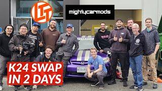 From Ick to SICK! Linus Tech Tips and Mighty Car Mods K24 7th Gen Plouffe Civic Swap