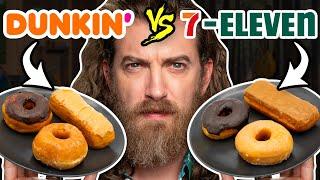 Dunkin' vs. 7-Eleven Taste Test | FOOD FEUDS