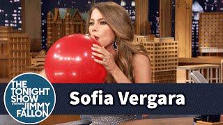 Sofia Vergara Chats with Jimmy While Sucking Helium