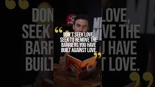 Have you built barriers against love?  IG: @robdialjr #mindset #motivation #inspiration