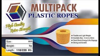 PP, HDPE, PE,  Danline, Monofilament Film Ropes & Twine Factory India Multipack Plastic Industries