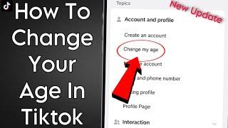 How To Change Your Age On Tiktok! 2024