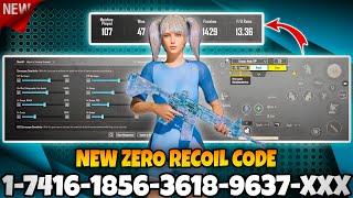 BGMI 2024 NO RECOIL/ZERO RECOIL SENSITIVITY CODE | BGMI BEST SENSITIVITY SETTINGS.