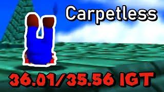 [FWR] SM64 The Big House in the Sky (Carpetless) 36.01/35.56 IGT