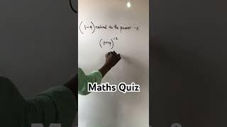 (1 - 4)^ -2 #shorts #short #shortsfeed #shortsyoutube #youtubeshorts