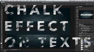 How to Create Chalk Effect on Texts in Adobe Photoshop