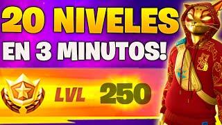 MAPA DE XP +20 NIVELES  COMO SUBIR DE NIVEL EN FORTNITE 🪙 MAPA XP, BUG DE XP O MAPAS DE XP FORTNITE