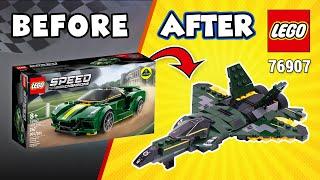 LEGO Speed Champions Lotus Jet MOC (76907)[172 pcs] Alternate Build for Lotus Evija | Instructions