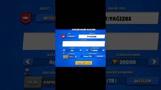 kulübümüz açılmıştır 19k ve üstü gelebilir mega  kumbara yapılır #keşfet #brawlstars