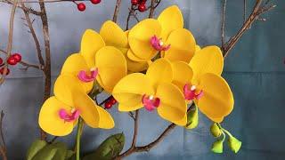 ABC TV | How To Make Phalaenopsis Orchid Flower From EVA Foam - Craft Tutorial