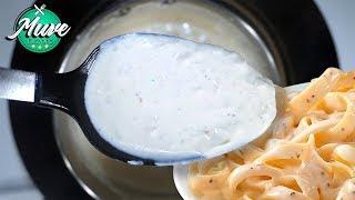 How to make homemade super fast Alfredo sauce | Muve Flavors