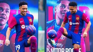 VITOR ROQUE's FIRST TOUCHES in his OFFICIAL PRESENTATION as a FC BARCELONA PLAYER 