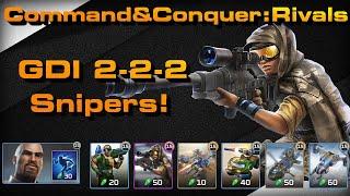 C&C Rivals: GDI 2-2-2 Snipers!