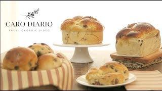  PAN BRIOCHE morbidissimo (senza burro, uova, latte) ai 3 cioccolati e infinite combinazioni | #48