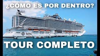 ¿CÓMO ES UN CRUCERO POR DENTRO? ¡¡TODO LO QUE DEBES SABER!! TOUR COMPLETO MSC SEASIDE