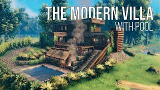 The Modern Villa (With Pool) | Ep 14 | Valheim Building Series