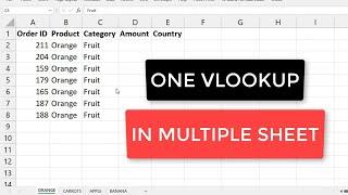 VLOOKUP IN MULTIPLE SHEETS