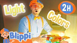 Blippi Plays with Light and Color | Blippi | Kids Songs | Moonbug Kids