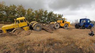 ЗАСАДИЛИ КИРОВЕЦ В ГРЯЗЬ ПО РАМУ | Трактор К-700 с кабиной Renault Magnum едет на помощь!!!