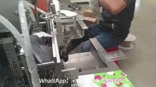 Semi automatic soft bag napkin paper packing machine